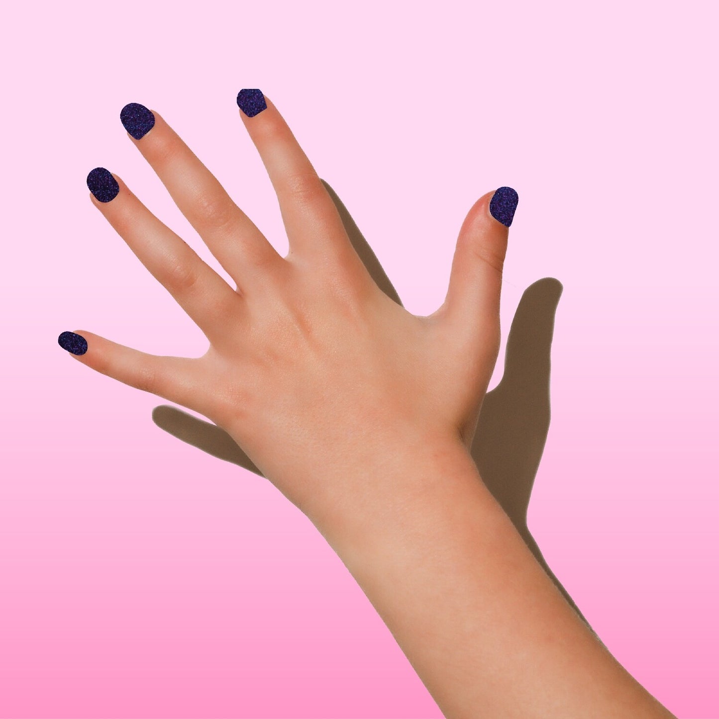 Donkerpaarse Glitter Nagelstickers