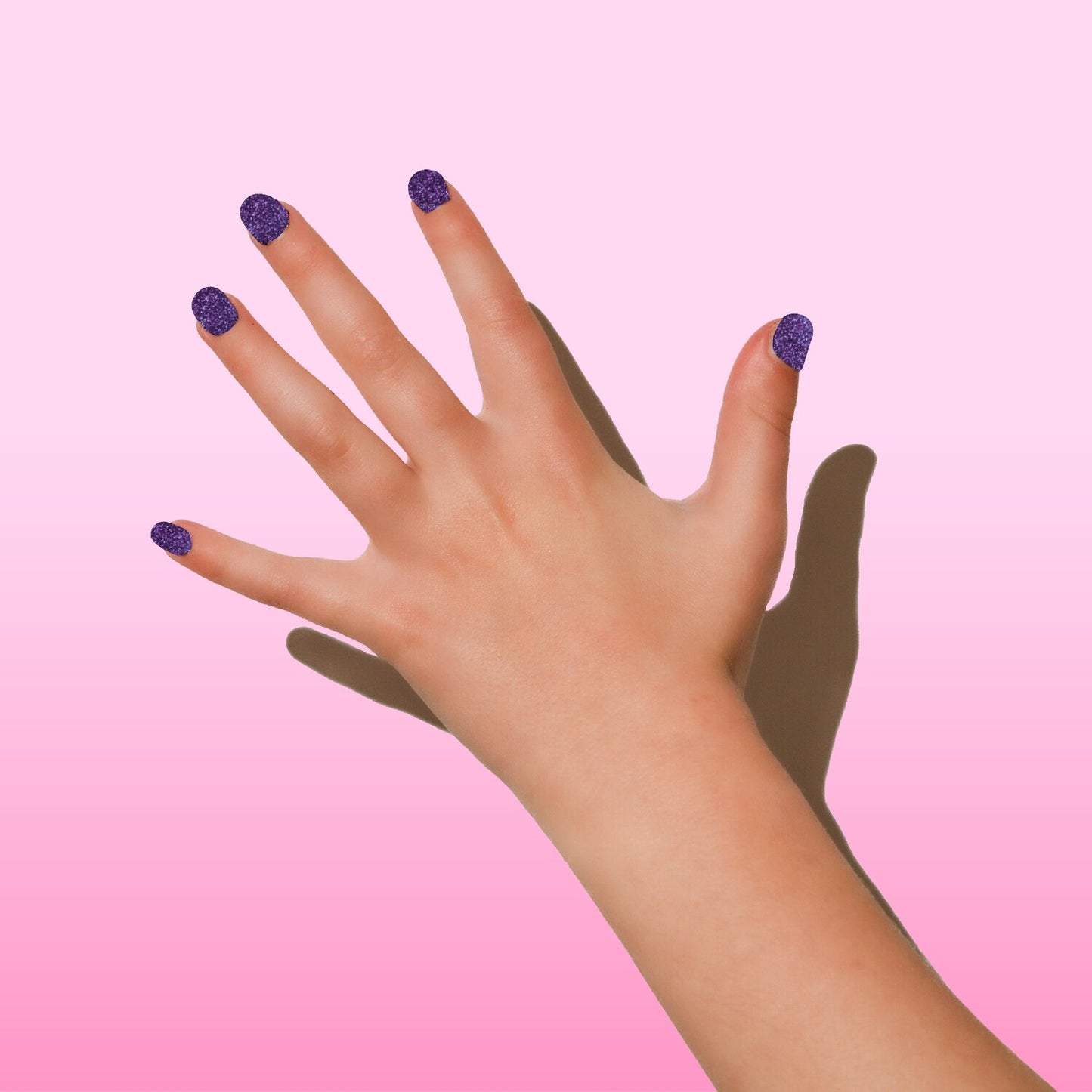 Paarse Glitter Nagelstickers