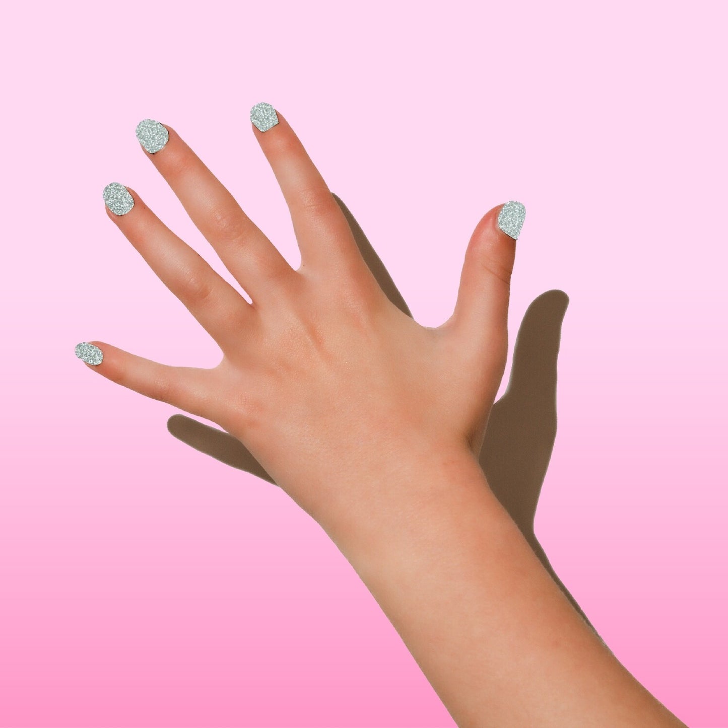 Zilver Glitter Nagelstickers