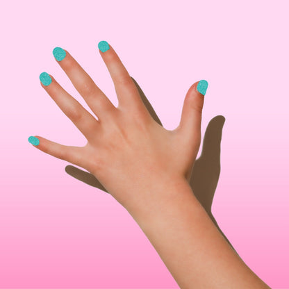 Turquoise Glitter Nagelstickers