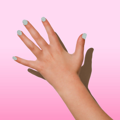 Zilver Glitter Nagelstickers