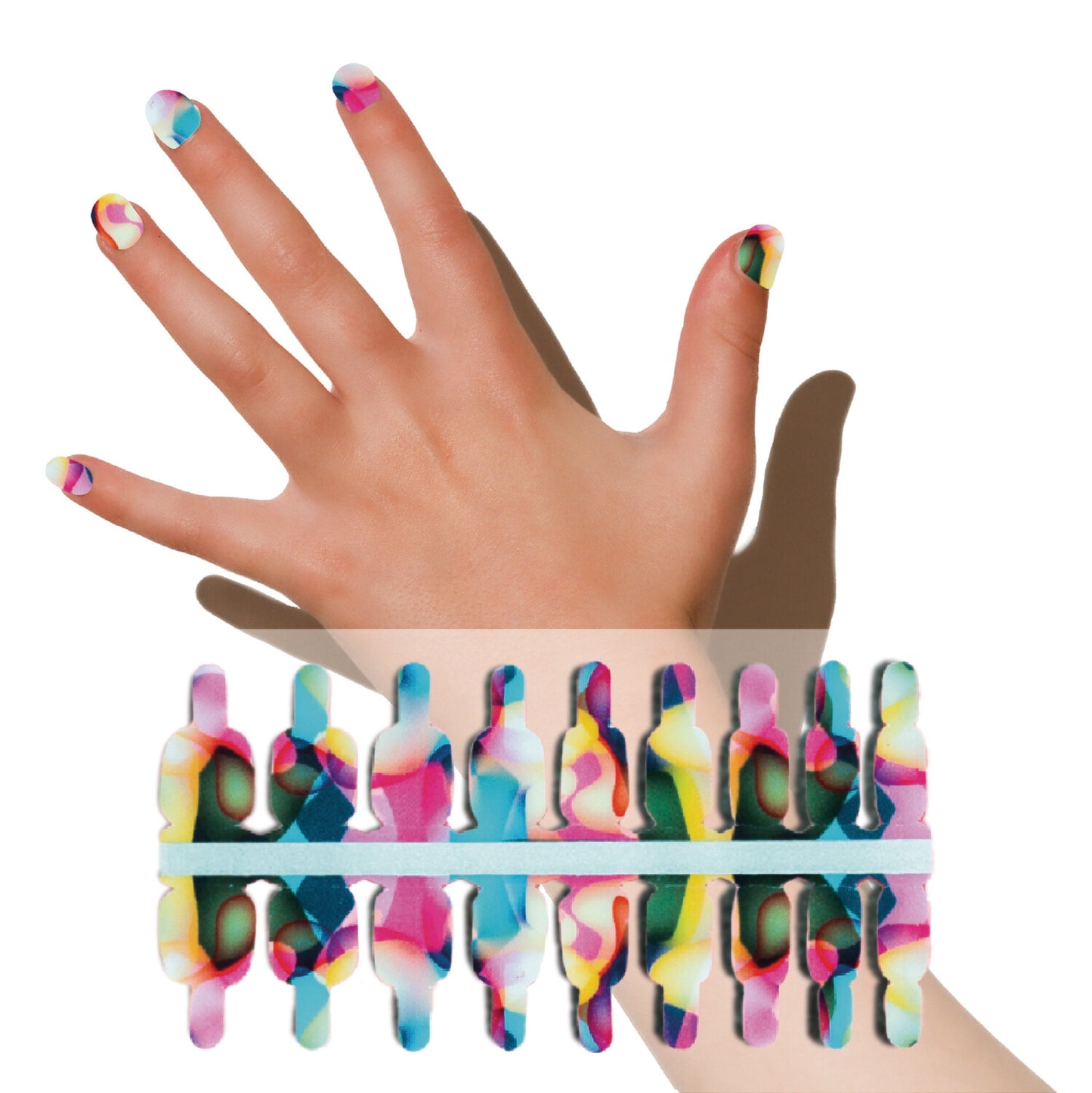 Overloop Patroon Nagelstickers