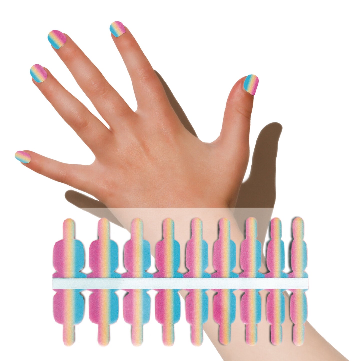 Ombre Pastel Nagelstickers